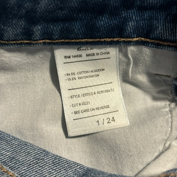 Kancan distressed denim jeans shorts size 24 - Picture 4 of 5